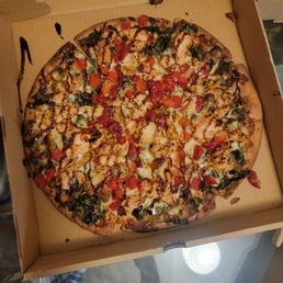  a pizza in a box