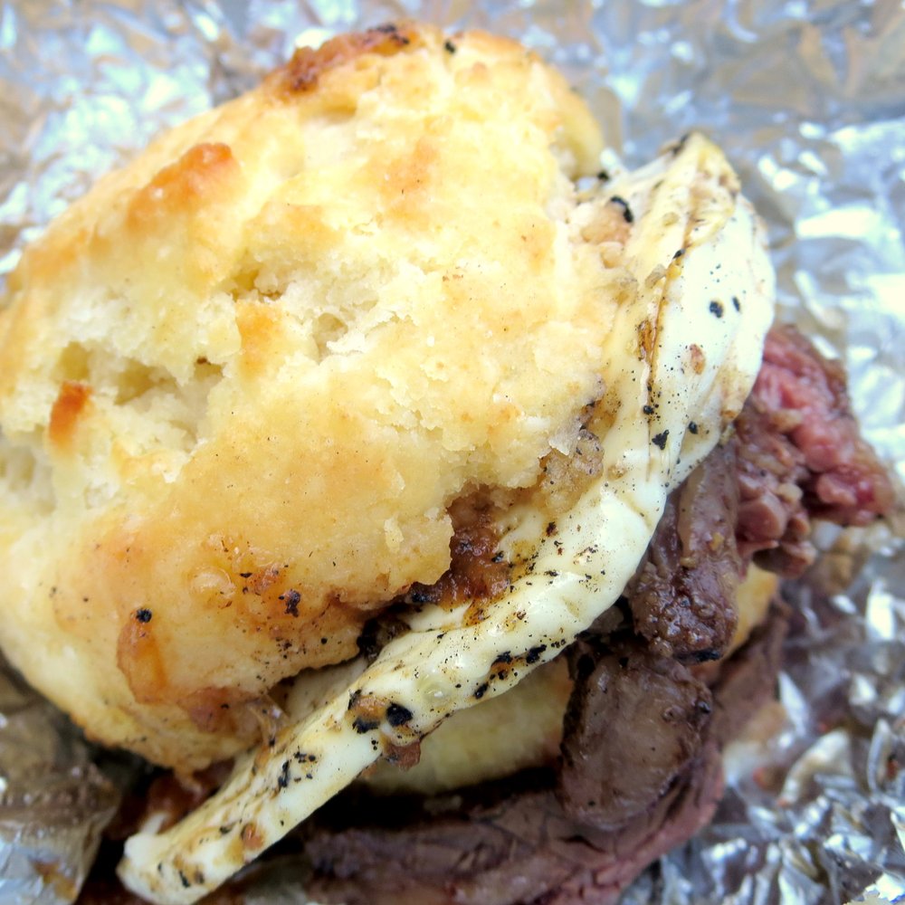 Blacksauce Kitchen - Jerk Steak and Free Range Egg Biscuit Sandwich - Caribbean Near Me - Baltimore, Maryland Blacksauce Kitchen - Jerk Steak and Free Range Egg Biscuit Sandwich - Caribbean Near Me - Baltimore, Maryland