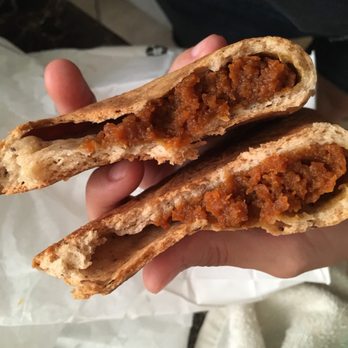 Panaderia Morelos - Inside the plain pumpkin empanada. Around $1.25 - Bakeries Near Me - Los Angeles, California Panaderia Morelos - Inside the plain pumpkin empanada. Around $1.25 - Bakeries Near Me - Los Angeles, California
