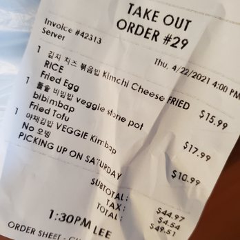 Mama's Kitchen - Our takeout order that we placed on Thursday for pick-up today Saturday! 24 - 48 hours notice needed for GF take-out orders. - Korean Near Me - Bellevue, Washington Mama's Kitchen - Our takeout order that we placed on Thursday for pick-up today Saturday! 24 - 48 hours notice needed for GF take-out orders. - Korean Near Me - Bellevue, Washington