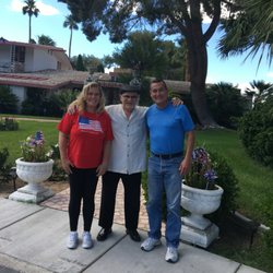 Vegas Specialty Tours - The wife and myself with Frank Cullotta inferno of the house portrayed in the movie Casino.