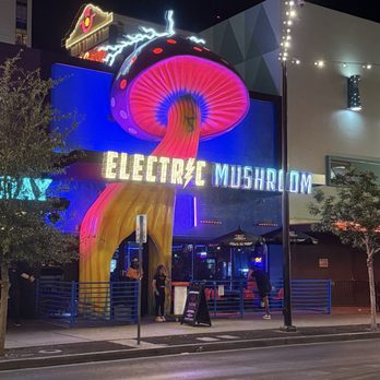 Electric Mushroom - outside at night - Dance Clubs Near Me - Las Vegas, Nevada