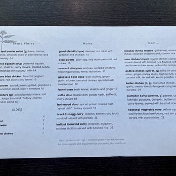 Rasa - Burlingame - Menu as of 11/28/2021 - Indian Near Me - Burlingame, California Rasa - Burlingame - Menu as of 11/28/2021 - Indian Near Me - Burlingame, California