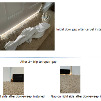 New Heights Development, LLC - Door sweep gaps - General Contractors Near Me