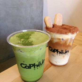 CaPhein  Coffee - double matcha and mascarpone latte - Coffee & Tea Near Me - Austin, Texas