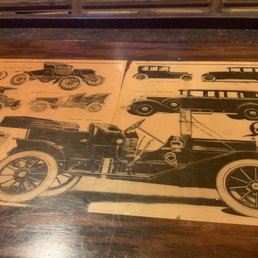 old cars on a table