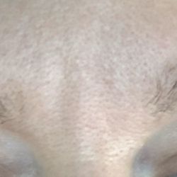 Merle Norman Cosmetics Studio at Coquitlam - These are my "done" eyebrows. She couldn't see how both were different. Clearly not trained in this field