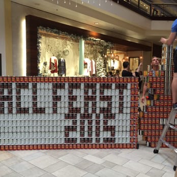 Barton Creek Square - Wrapping up our build! 2,500 cans!! - Shopping Centers Near Me - Austin, Texas