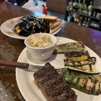Fired Up Brick Oven Tap House - 8oz steak grilled veggies and slaw. - Pizza Near Me - Pittsburgh, Pennsylvania
