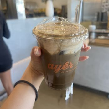Ayer Coffee - banana hojicha - Coffee & Tea Near Me - Tustin, California