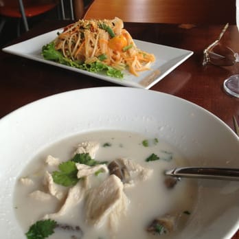 Mai Thai - Tom Ga Kai soup and the Papaya Salad at Mai Thai. Yummy! - Thai Near Me - Alexandria, Virginia Mai Thai - Tom Ga Kai soup and the Papaya Salad at Mai Thai. Yummy! - Thai Near Me - Alexandria, Virginia