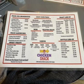 Chicken Shack - One side - Chicken Wings Near Me - Arcadia, Oklahoma