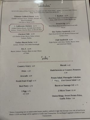 Menu photo 5 Judy's Junction Upper Lake, CA