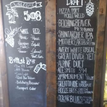 508 Tavern - Beer menu - Bars Near Me - Vista, California