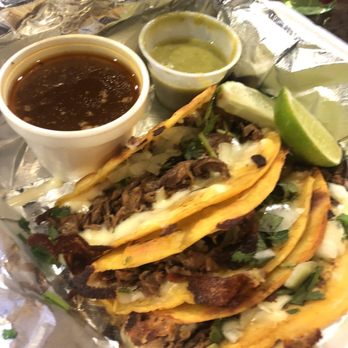 Quesa Loco - Birria tacos with side of consomé - Latin American Near Me - Orlando , Florida