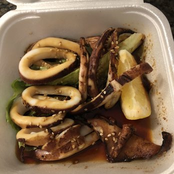 Samurai Japanese Restaurant - Half order BBQ squid - Japanese Near Me - Vancouver, British Columbia