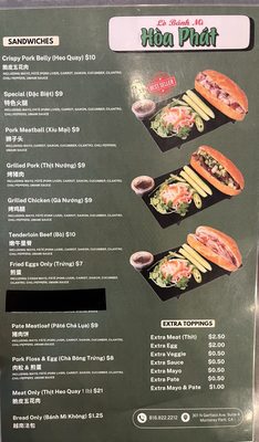 Menu photo 2 Banh Mi Hoa Phat Monterey Park, CA Menu photo 2 Banh Mi Hoa Phat Monterey Park, CA
