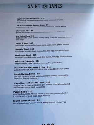 Menu photo 2 Saint James Espresso Bar & Eatery Hamilton, ON Menu photo 2 Saint James Espresso Bar & Eatery Hamilton, ON