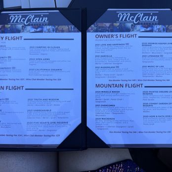 McClain Cellars - Menu - Wine Tasting Room Near Me - Solvang, California McClain Cellars - Menu - Wine Tasting Room Near Me - Solvang, California