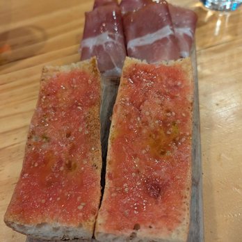 Tia Pol - Tomato bread with prosciutto - Tapas Bars Near Me - New York, New York Tia Pol - Tomato bread with prosciutto - Tapas Bars Near Me - New York, New York