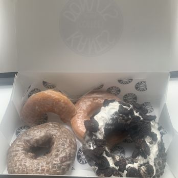 Kane's Donuts - Downtown - Honey Glazed, Blueberry, and Cookies & Cream - Donuts Near Me - Boston, Massachusetts