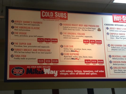 Menu photo 2 Jersey Mike's Subs Orange, CA Menu photo 2 Jersey Mike's Subs Orange, CA