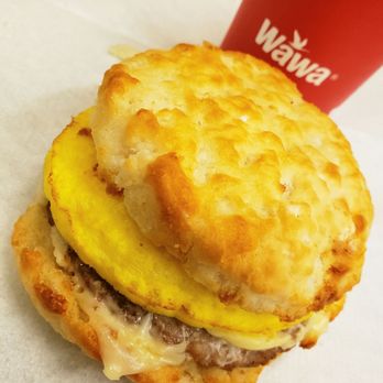 Wawa - Shake Hands with Sausage Biscuit, Egg, and Cheese!! Rise N Shine!! - Convenience Stores Near Me - Parsippany, New Jersey Wawa - Shake Hands with Sausage Biscuit, Egg, and Cheese!! Rise N Shine!! - Convenience Stores Near Me - Parsippany, New Jersey