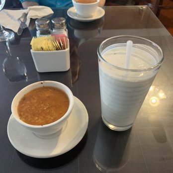Turkuaz Cafe - Ayran and Red Lentil Soup - Turkish Near Me - Bloomington, Indiana