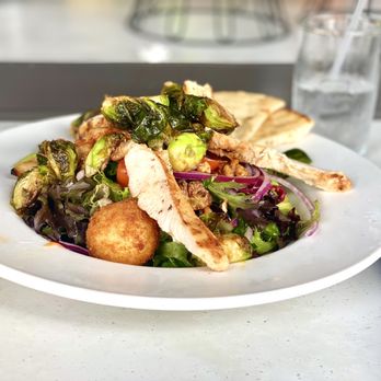 Local Table - Honey Ginger-Roasted Brussels Sprouts Salad - New American Near Me - Cypress, Texas Local Table - Honey Ginger-Roasted Brussels Sprouts Salad - New American Near Me - Cypress, Texas