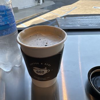 602 Coffee House - Activated Charcoal Latte with vanilla - Coffee & Tea Near Me - Costa Mesa, California