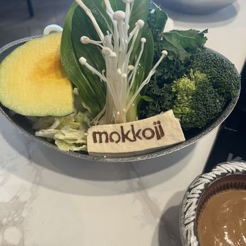 Mokkoji Shabu Shabu - Veggie platter - Hot Pot Near Me - Orange, California
