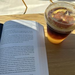 Espresso tonic with orange