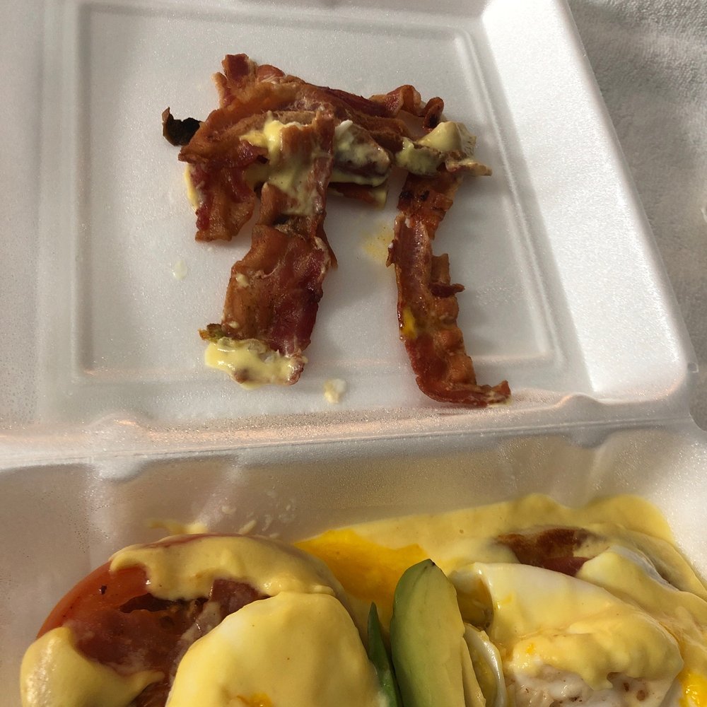 Pegah's Kitchen - I requested NO BACON- instead I got extra bacon. DISGUSTING. - American Near Me - Escondido, California