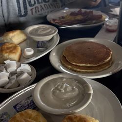 Doug's  Motor City - Biscuit and gravy, pancake, Denver omelet