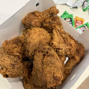 Church's Chicken - Moist chicken but burnt skin aka bitter skin - Chicken Wings Near Me - Baldwin Park, California Church's Chicken - Moist chicken but burnt skin aka bitter skin - Chicken Wings Near Me - Baldwin Park, California