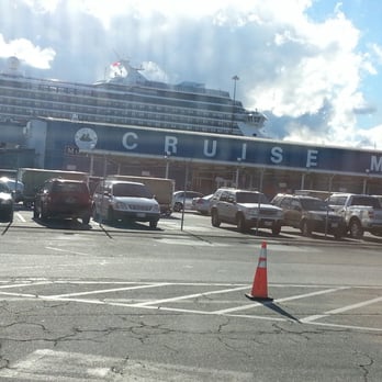 South Locust Point Cruise Terminal - Ship in the background.  Ready to cruise! - Hotels & Travel Near Me - Baltimore, Maryland