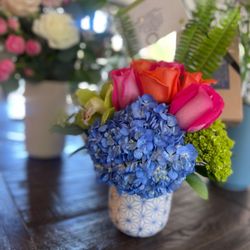 Green Fresh Florals + Plants - Another bday arrangement