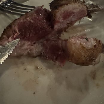 Bourbon & Bones Chophouse | Bar - Lamb chop... supposed to be medium rare - Bars Near Me - Gilbert, Arizona