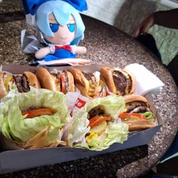Burgers (get protein style ) and Cirno