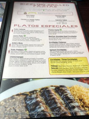 Menu photo 5 Flores Mexican Restaurant Austin, TX