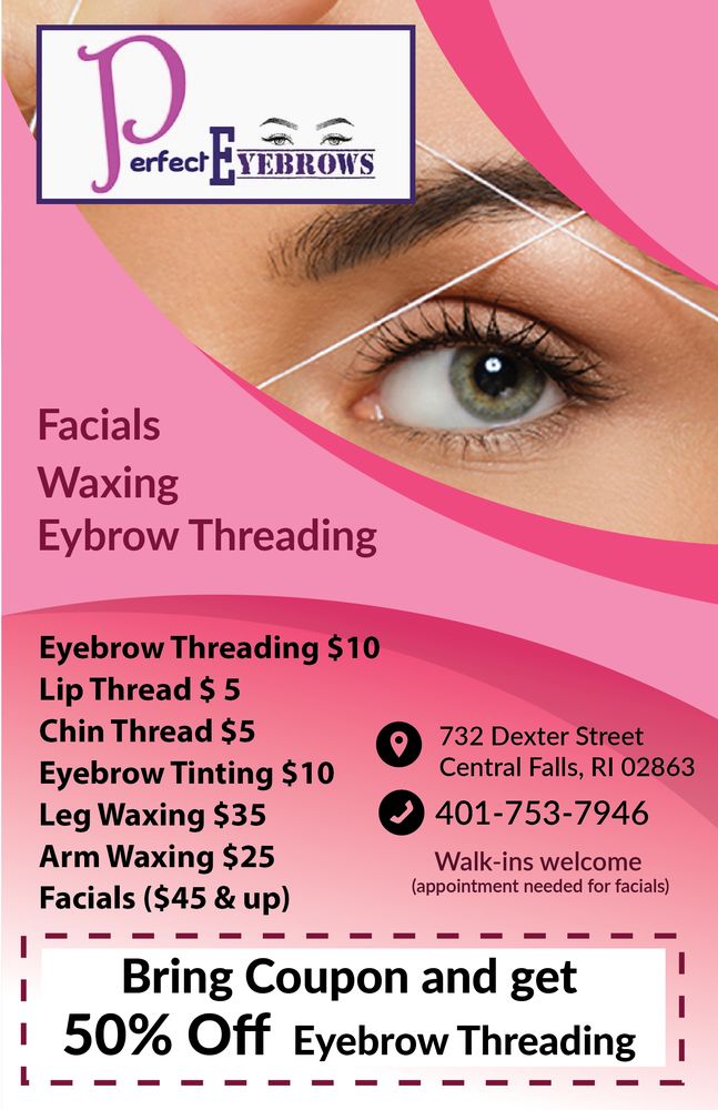 PERFECT EYEBROWS Request an Appointment 732 Dexter St, Central