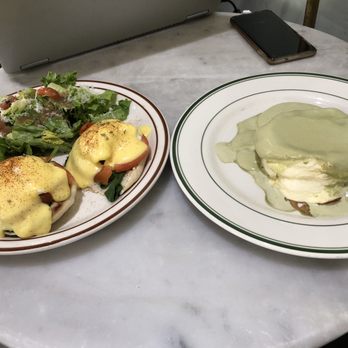 Basilur - Florentine Egg Benedict  Matcha Souffle Pancake - Coffee & Tea Near Me - Buena Park, California