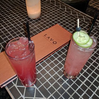 Lavo - Non-alcoholic drinks! ($10 each) Spiced cranberry mojito and raspberry cucumber spritzer - Italian Near Me - Las Vegas, Nevada Lavo - Non-alcoholic drinks! ($10 each) Spiced cranberry mojito and raspberry cucumber spritzer - Italian Near Me - Las Vegas, Nevada
