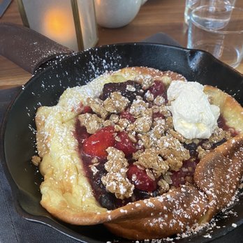 Saints + Council - Berry crunch Dutch baby - Breakfast & Brunch Near Me - Atlanta, Georgia Saints + Council - Berry crunch Dutch baby - Breakfast & Brunch Near Me - Atlanta, Georgia