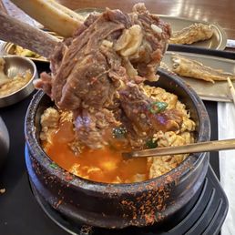Beef rib tofu soup Beef rib tofu soup