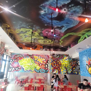 Dave's Hot Chicken - Decor was super cool - Chicken Shop Near Me - Silver Spring, Maryland