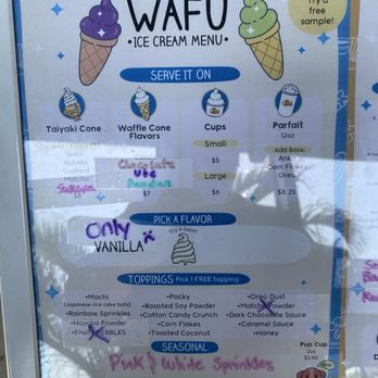 WAFU - Menu - Desserts Near Me - Orlando, Florida WAFU - Menu - Desserts Near Me - Orlando, Florida
