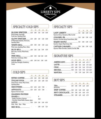 Menu photo 1 Liberty Sips Spokane Valley, WA Menu photo 1 Liberty Sips Spokane Valley, WA