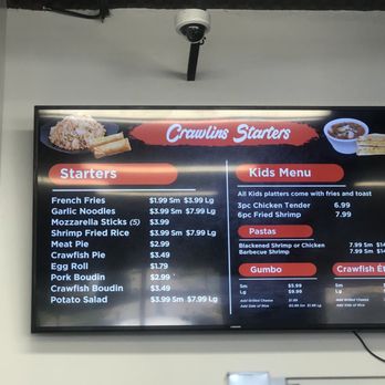 Crawlins Seafood - Menu as of October 2022 - Seafood Near Me - Terrytown, Louisiana Crawlins Seafood - Menu as of October 2022 - Seafood Near Me - Terrytown, Louisiana