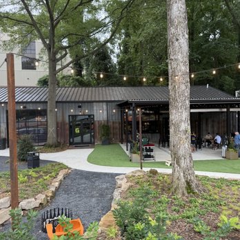 Monday Night Brewing - The Grove - Exterior from the walkway - Breweries Near Me - Atlanta, Georgia Monday Night Brewing - The Grove - Exterior from the walkway - Breweries Near Me - Atlanta, Georgia